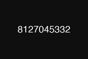 8127045332